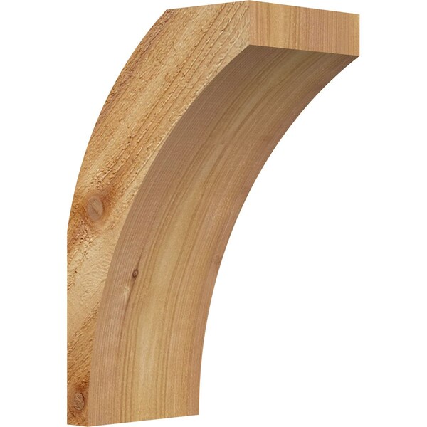 Ekena Millwork 4"W x 6"D x 10"H Thorton Rough Sawn Knee Brace, Western Red Cedar BRC04X06X10THR00RWR - main